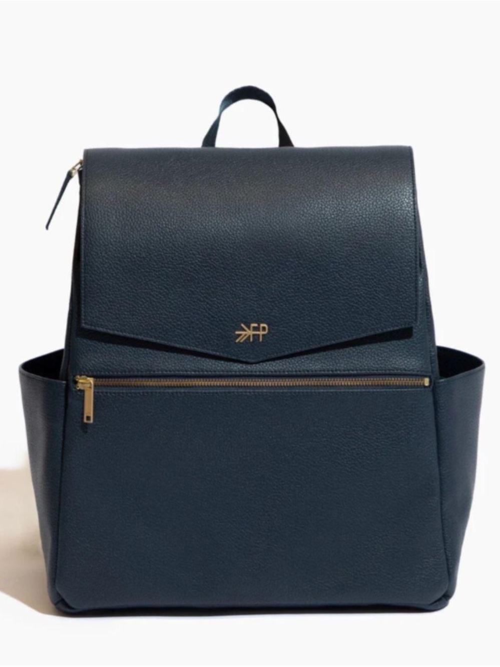 Pottery Barn Freshly Picked Navy Leather Backpack Diaperbag